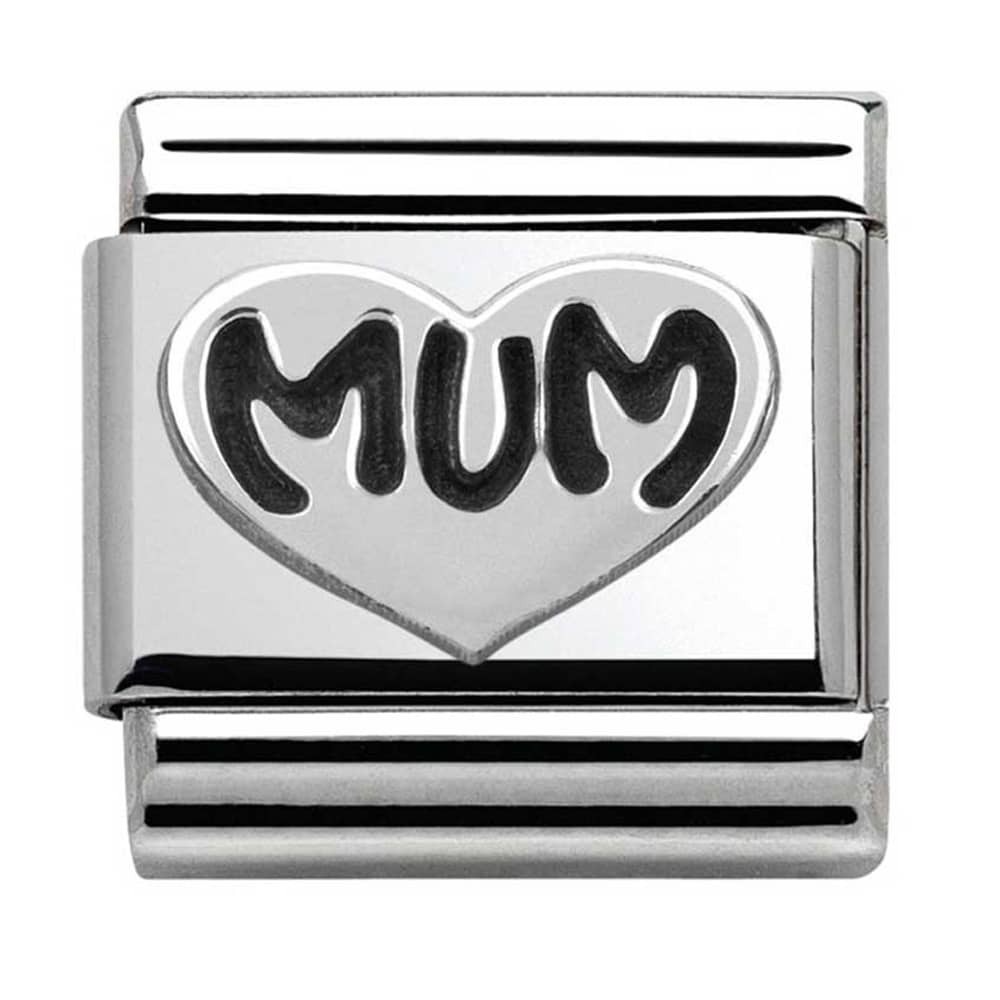 Nomination Silver Mum Heart Charm