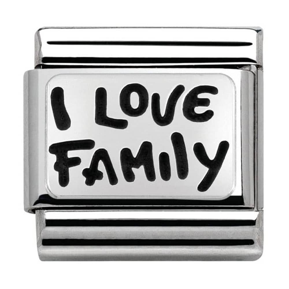 Nomination Silver I Love Family Charm