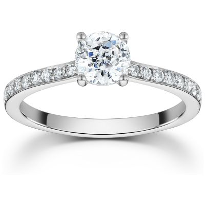 18ct White Gold Diamond Solitaire Ring 0.30ct