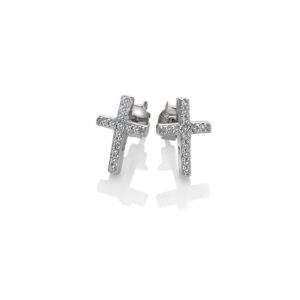 Golden Edit Bliss Cross Earrings - DE552