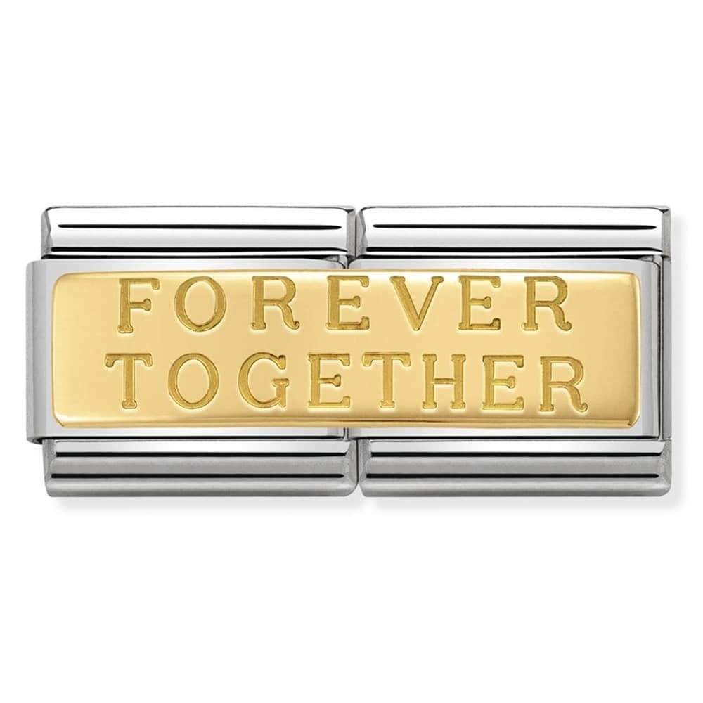 Nomination Yellow Gold ‘Forever Together’ Double Charm