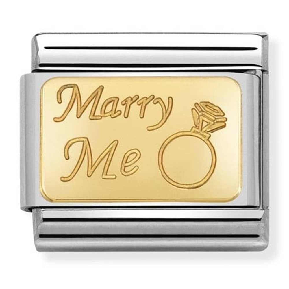 Nomination Yellow Gold ‘Marry Me’ Charm