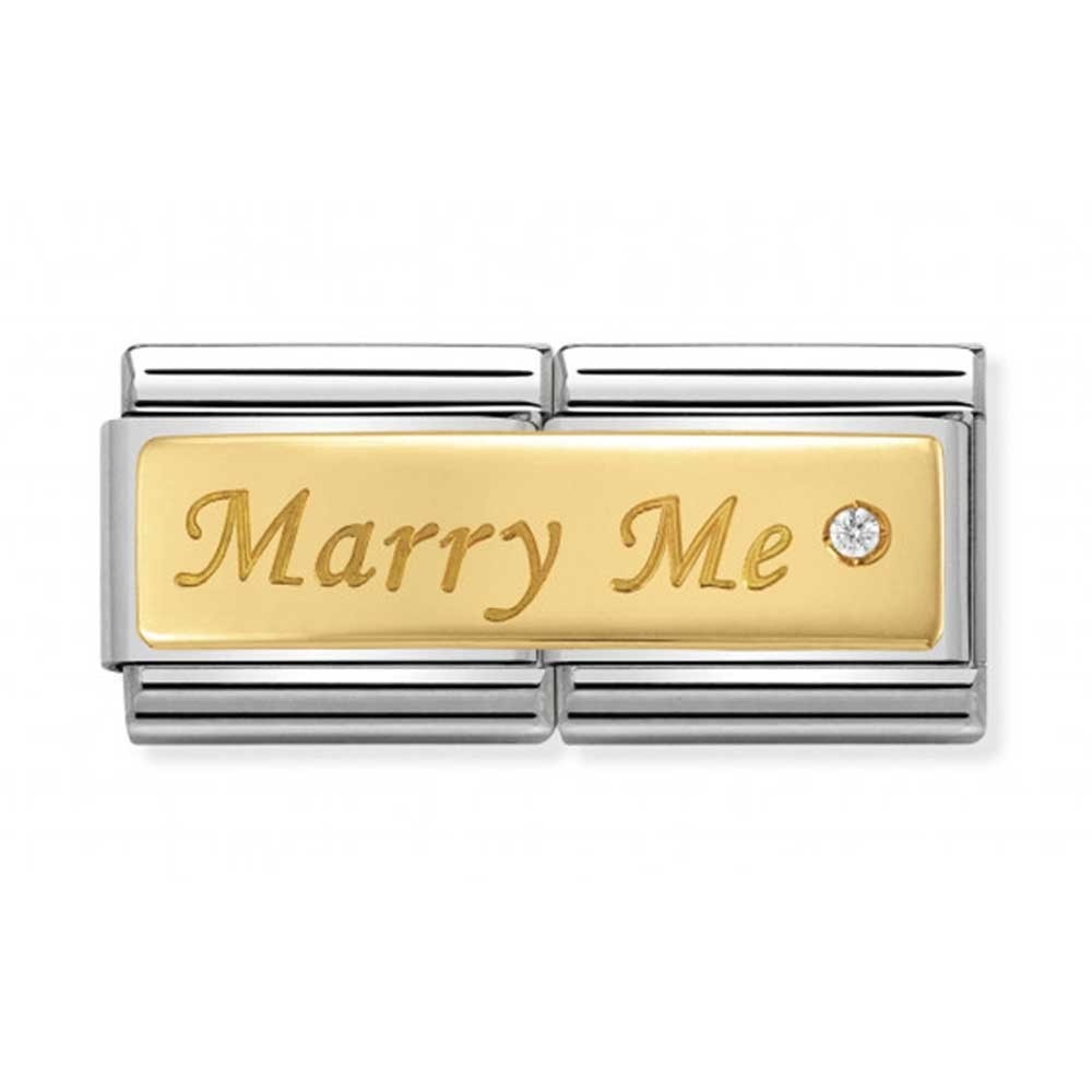 Nomination Yellow Gold ‘Marry Me’ Double Charm