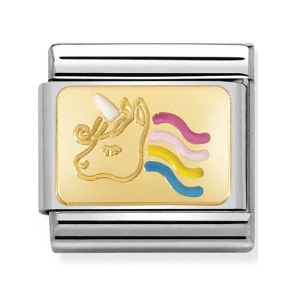 Nomination Yellow Gold Unicorn Charm