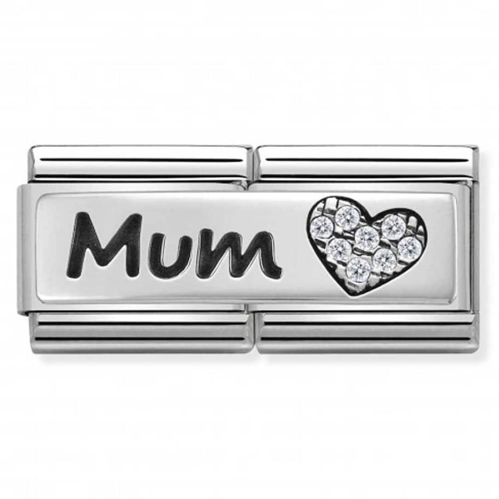 Nomination Silver Double Link ‘Mum’ Charm