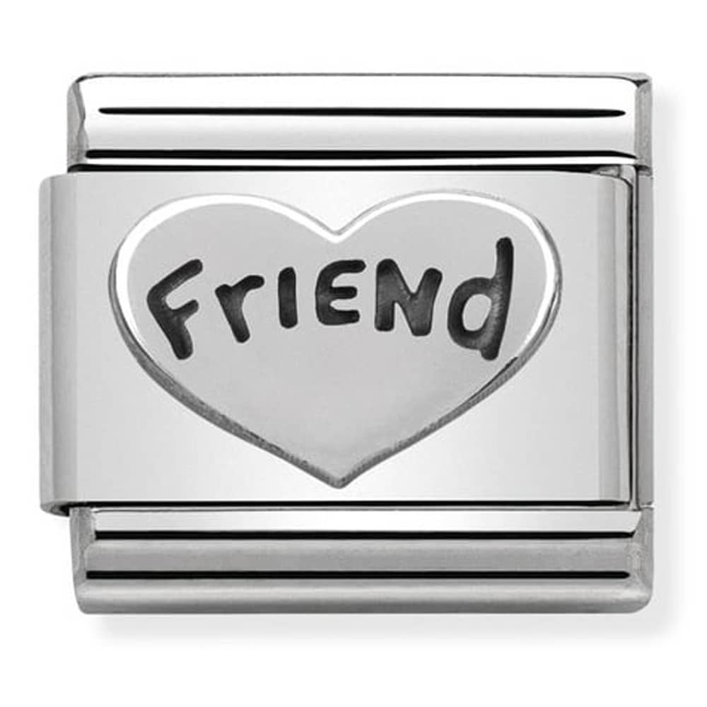 Nomination Silver Friend Heart Charm