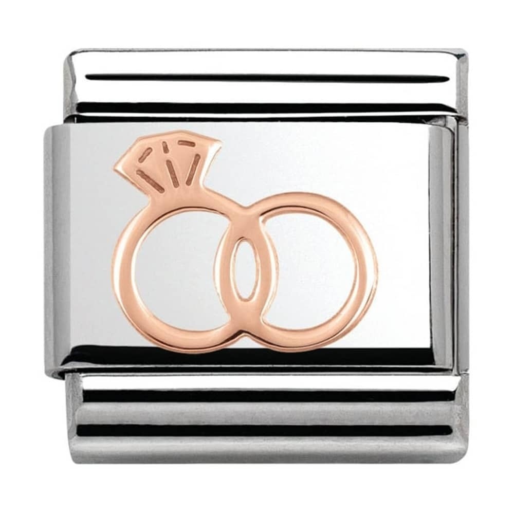 Nomination Rose Gold Wedding Rings Charm