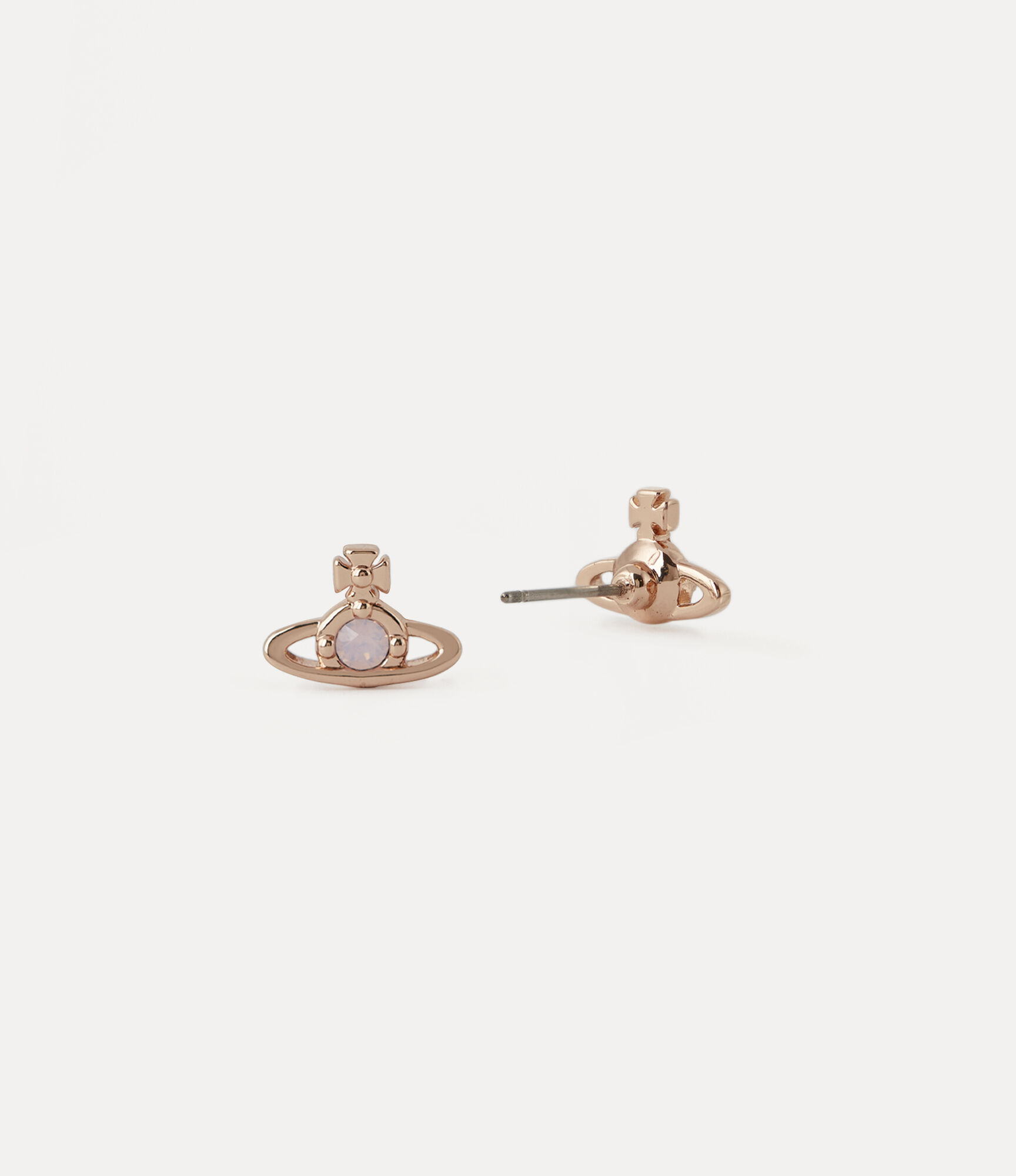 Vivienne Westwood Nano Solitaire Pink-Tone Earrings