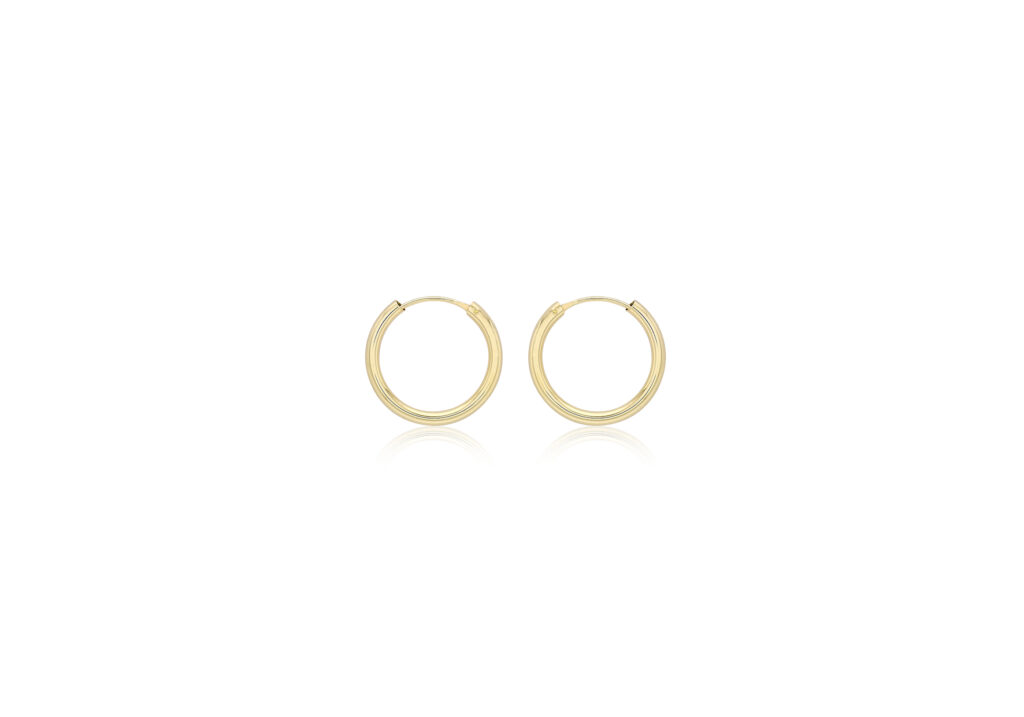 9ct Yellow Gold Sleeper Earrings