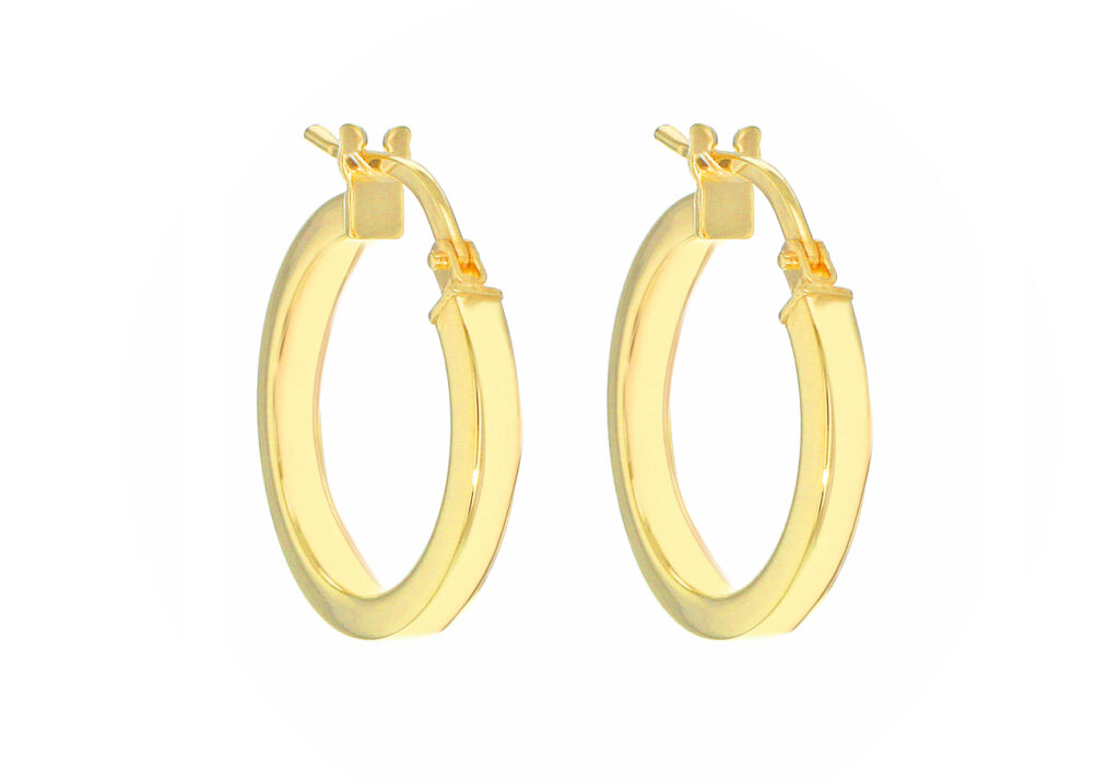 9ct Yellow Gold Creole Earrings