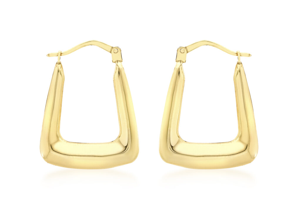 9ct Yellow Gold Creole Earrings