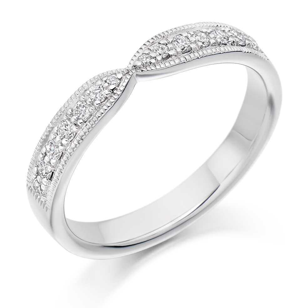 Diamond Shaped Half Eternity Ring 0.20cts