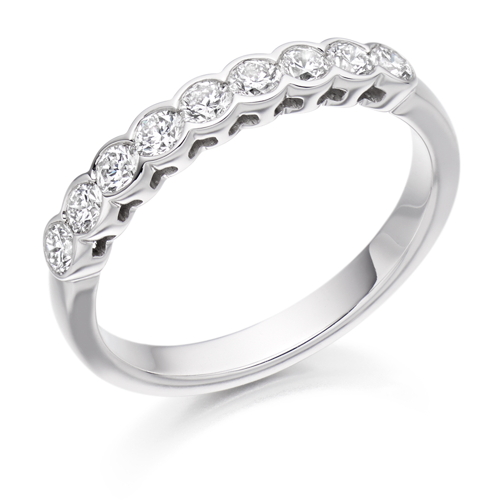 Diamond Half Eternity Ring 0.50cts