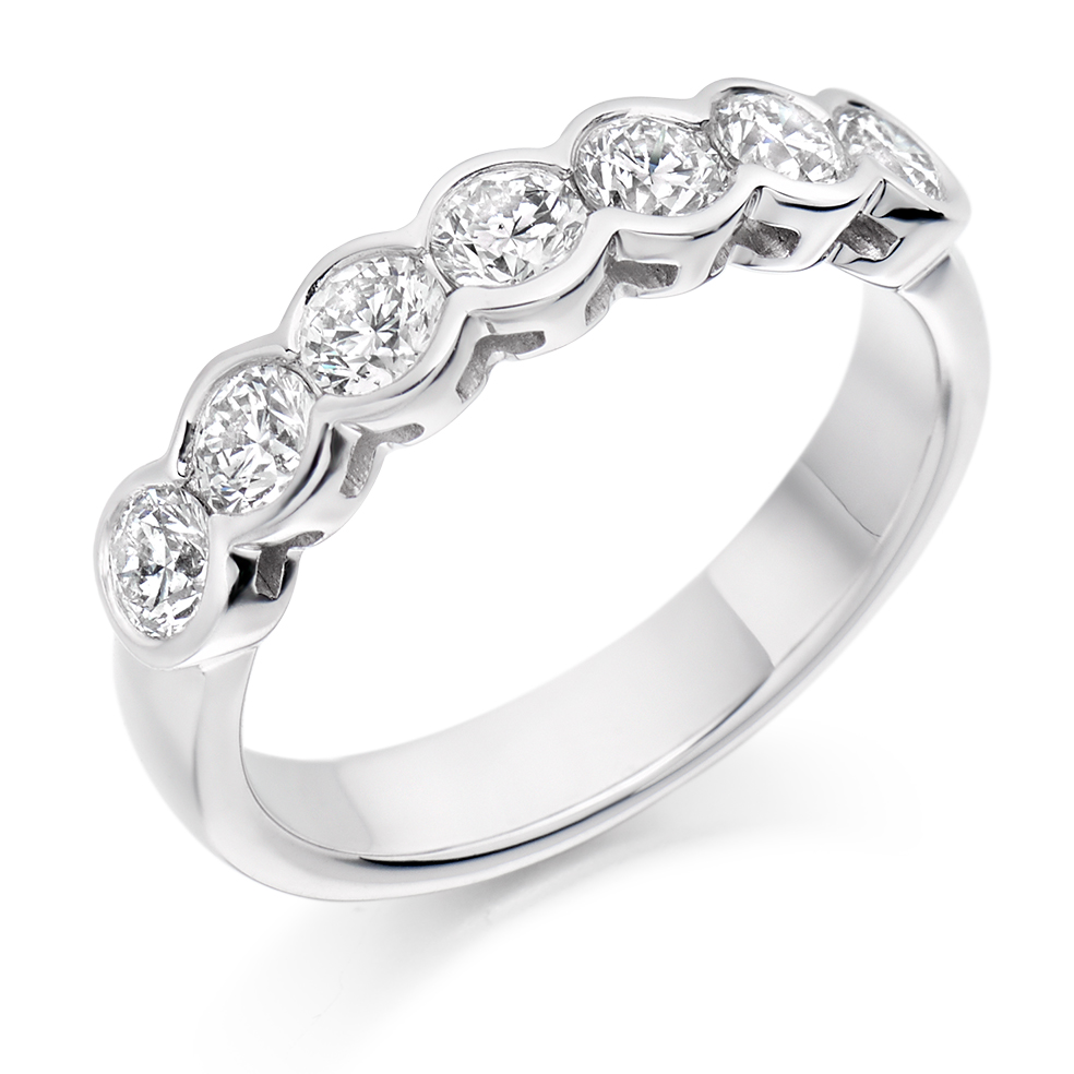 Diamond Half Eternity Ring 1.00cts