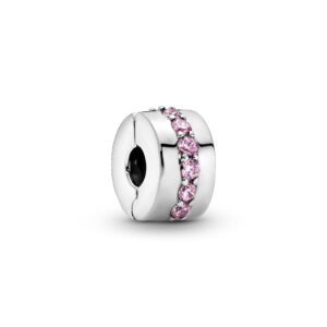 PANDORA COLOURS Pink Shining Path Clip - 791972PCZ