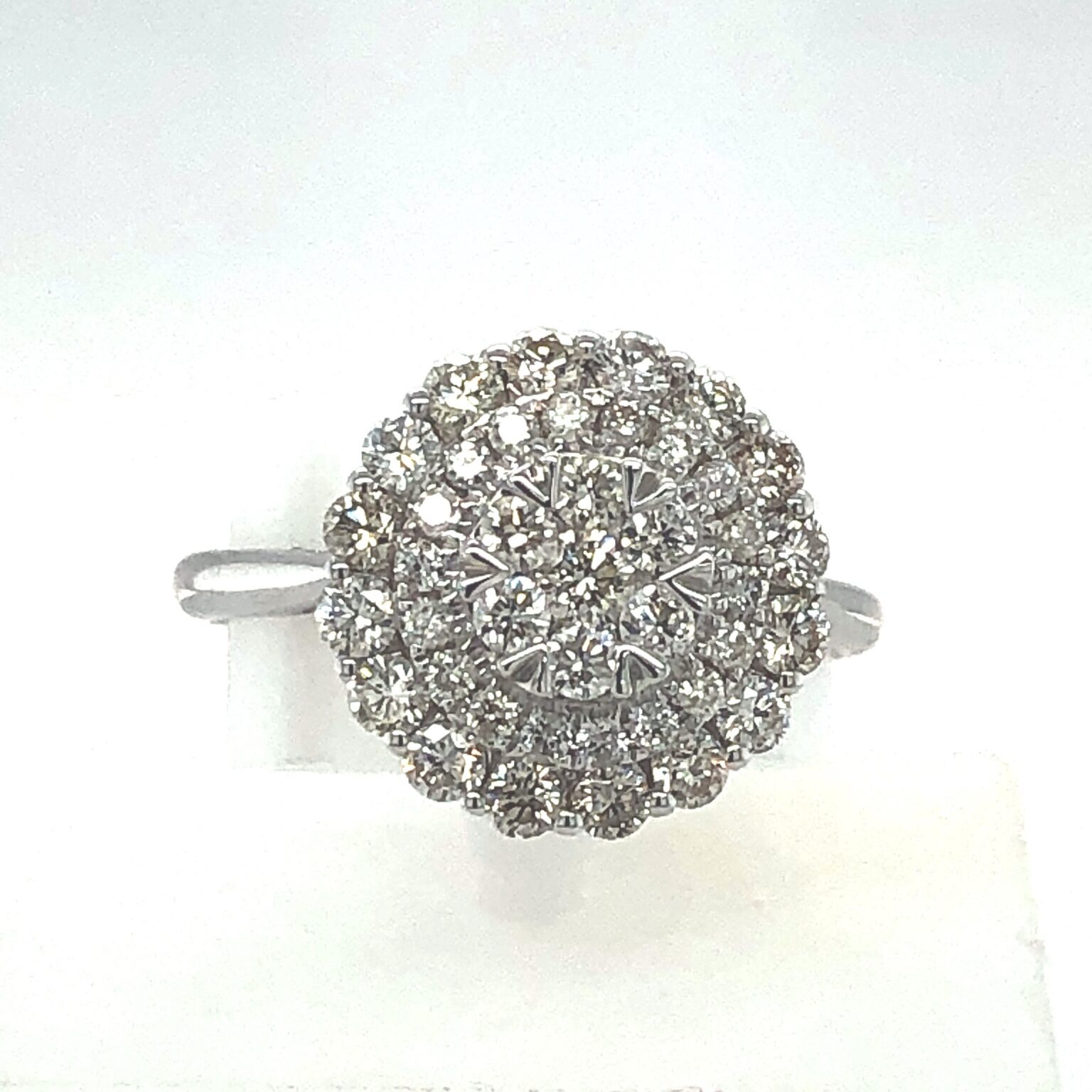 18ct Diamond Halo Cluster Ring - Stanley Hunt Jewellers