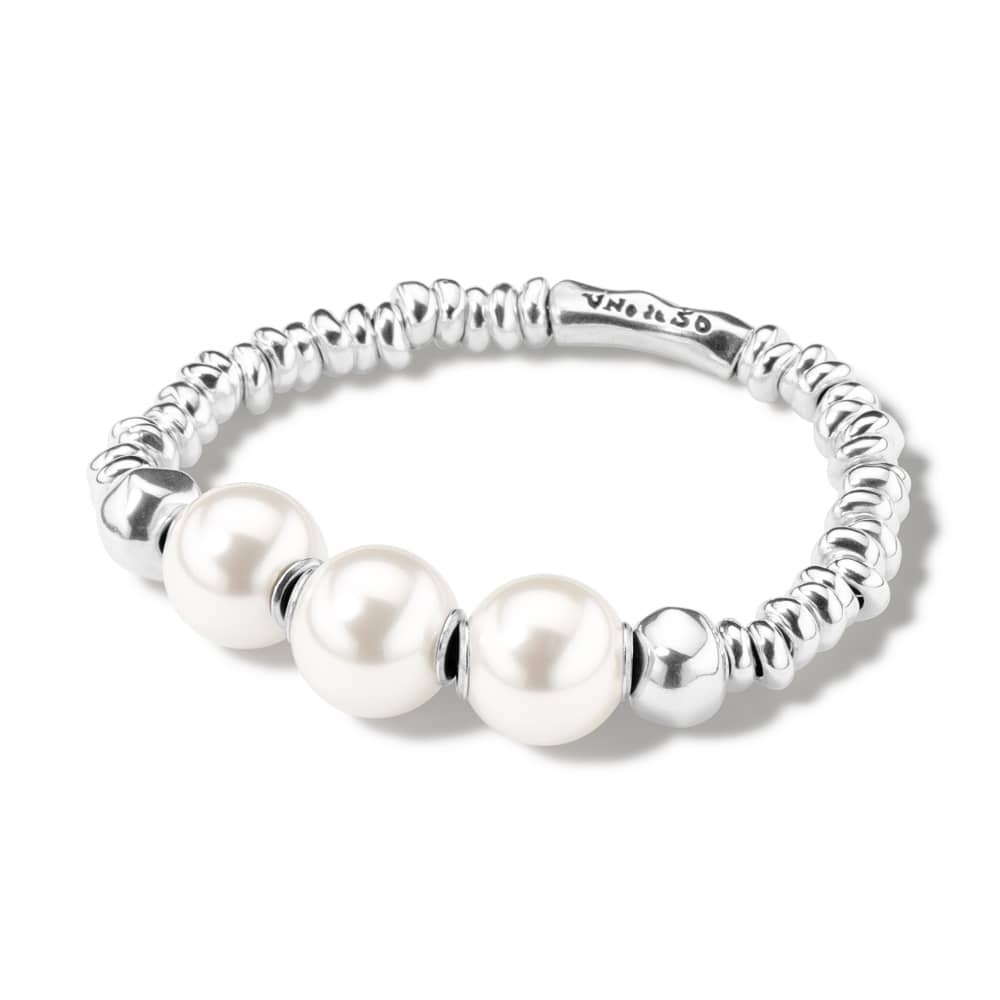 ‘Superlative’ Three Pearl Beaded Bracelet – PUL1952BPLMTL0M