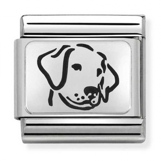 Nomination Silvershine Oxidised Plates Dog Charm – 330109/06