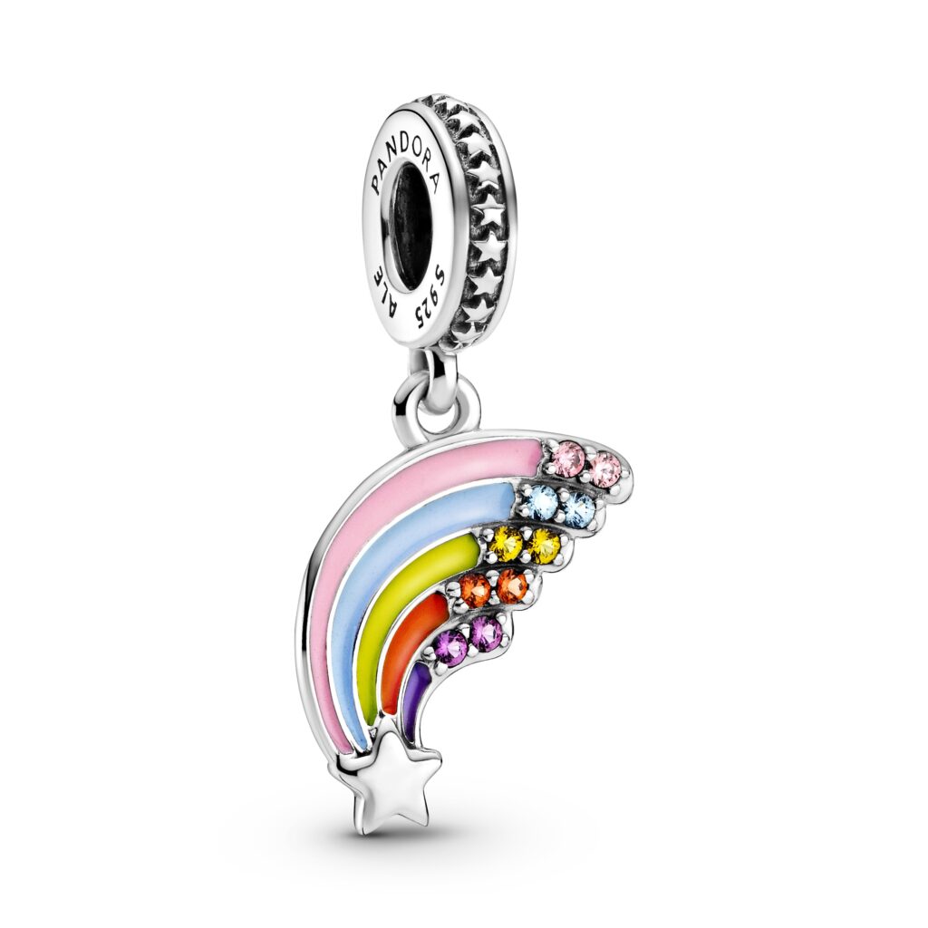 PANDORA PASSIONS Colourful Rainbow Dangle Charm – 799351C01