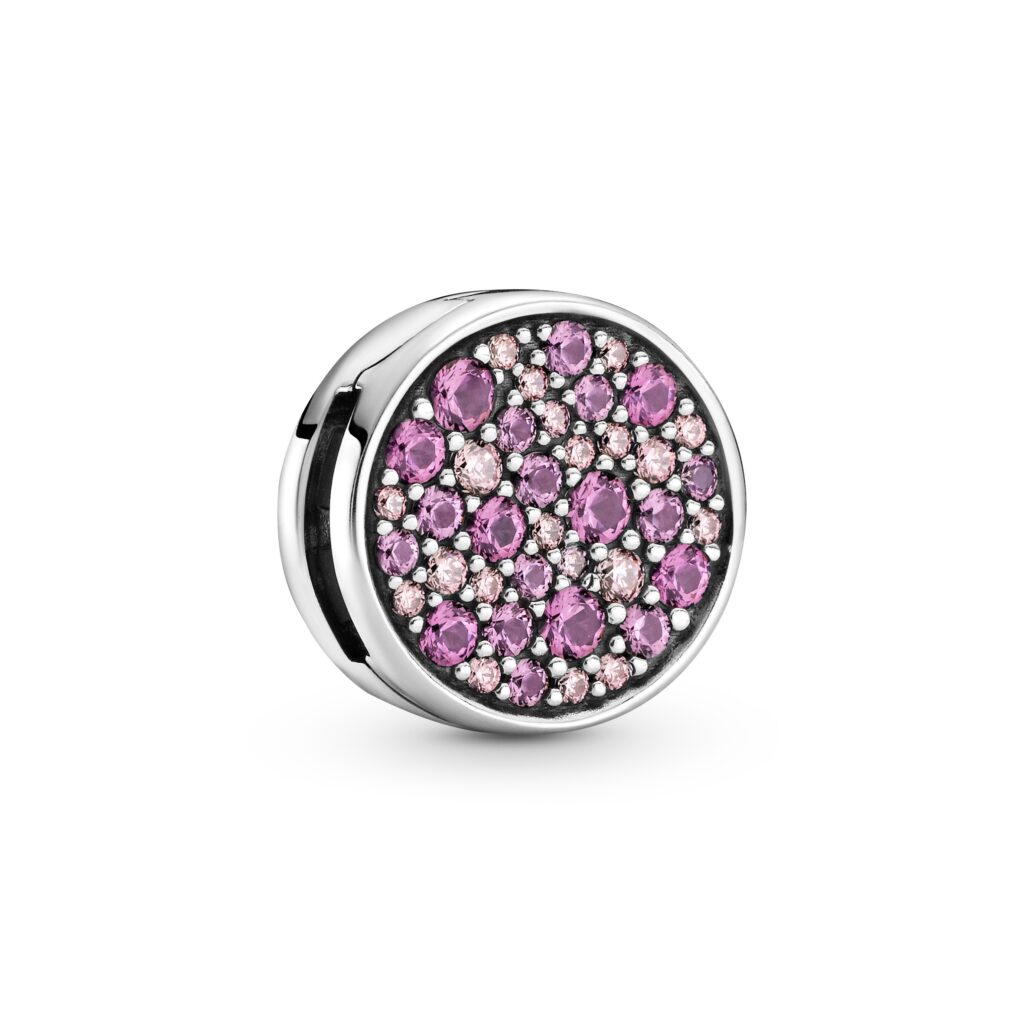 PANDORA REFLEXIONS Pink Pave Clip Charm – 799362C01
