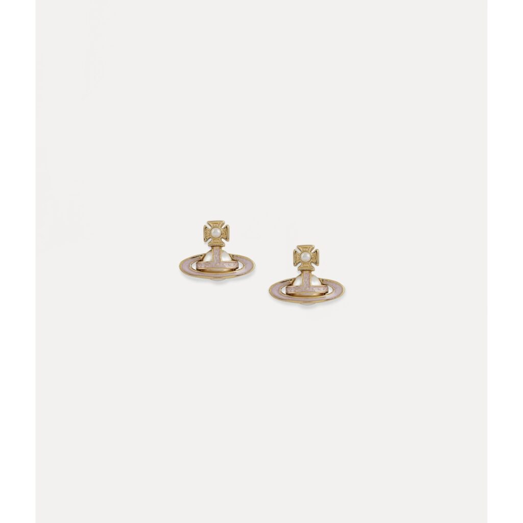 Vivienne Westwood Simonetta Gold Bas Relief Earrings – 62010267-02R378-CN