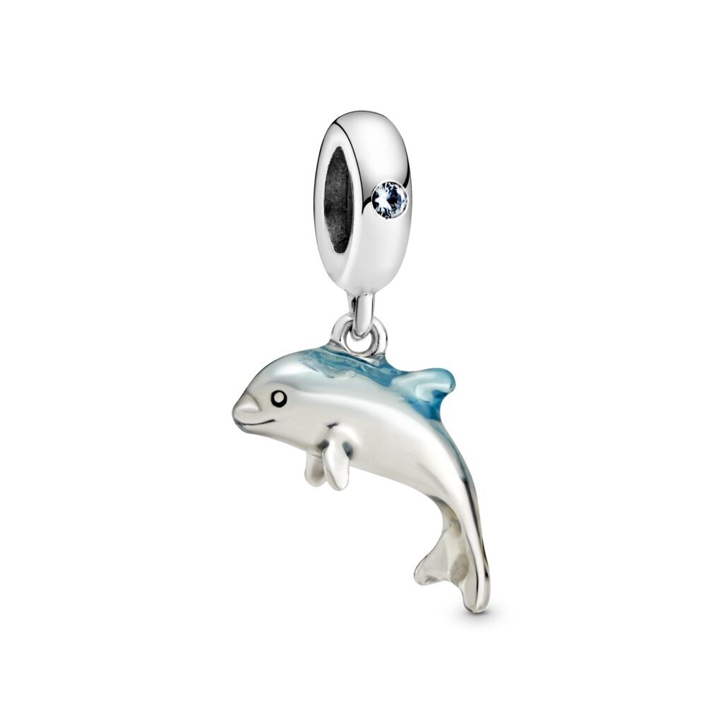 Shimmering Dolphin Dangle Charm - 798947C01