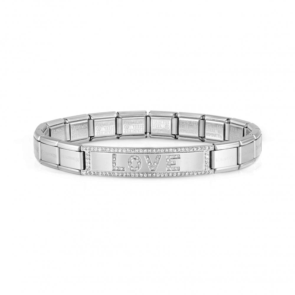 Trendsetter New York Steel CZ Love Bracelet – 021139/014
