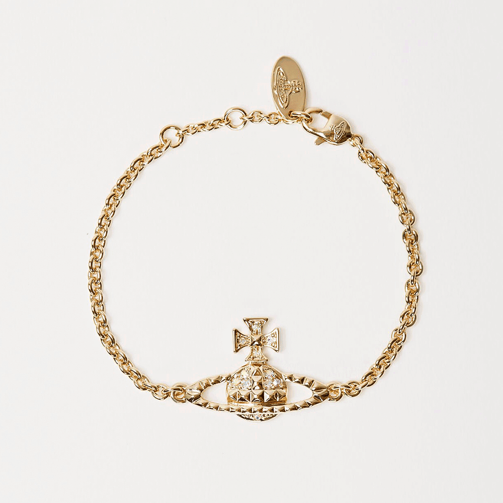 Vivienne Westwood Mayfair Bas Relief Gold Tone Bracelet – 61020032-R115-MY