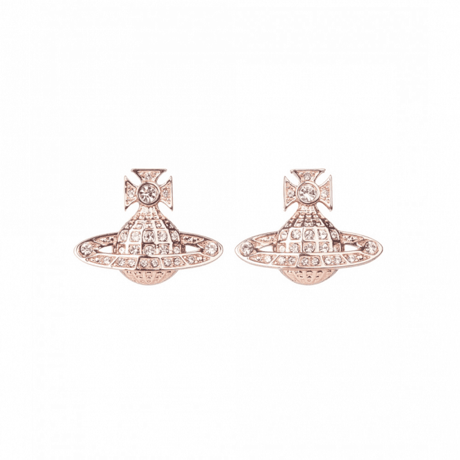 Vivienne Westwood Minnie Bas Relief Rose Gold Earrings – 62010067-G112-CN