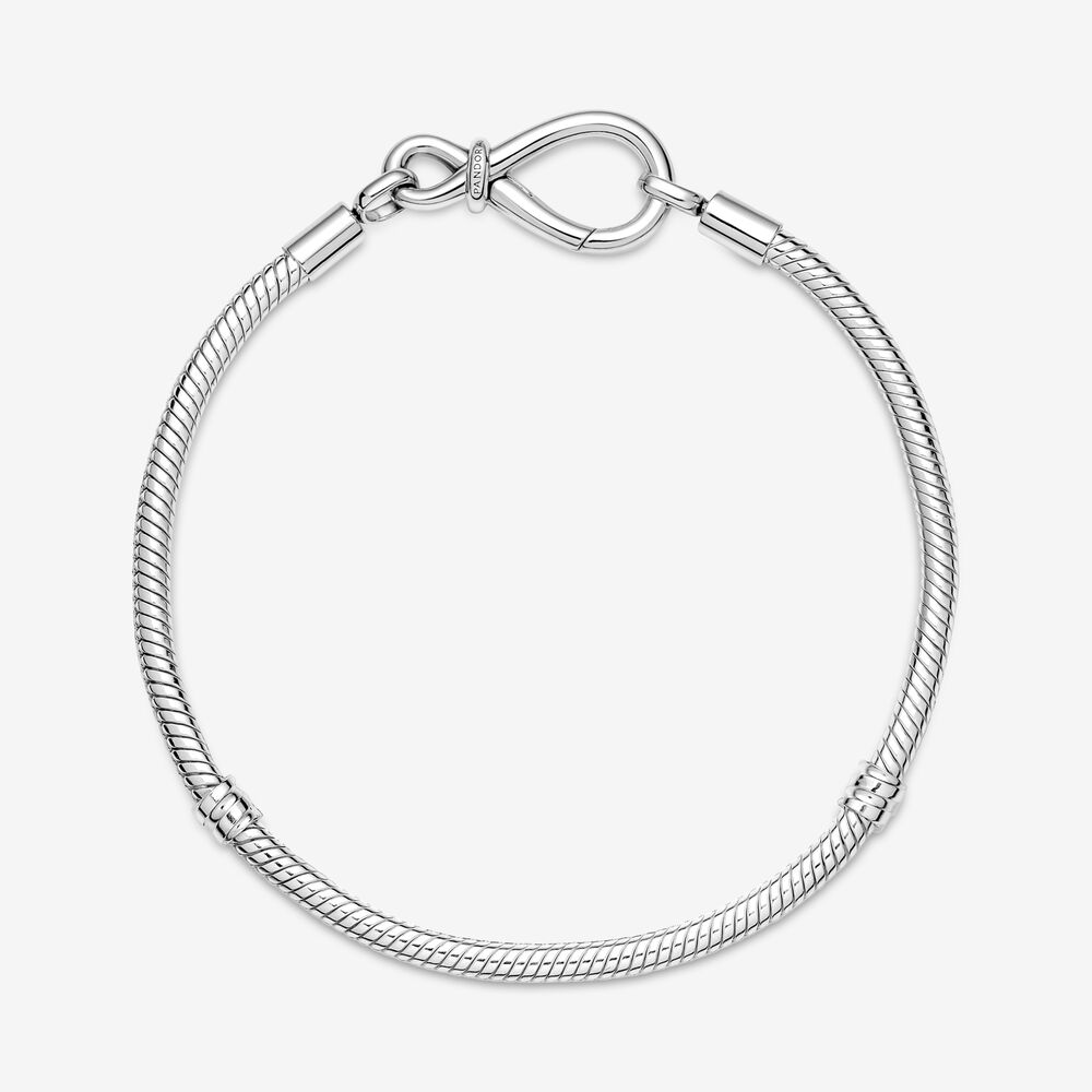 Pandora Moments Infinity Knot Snake Chain Bracelet – 590792C00-17