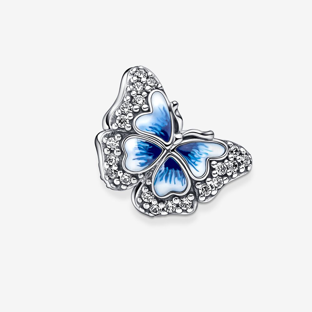 Pandora Blue Butterfly Sparkling Charm - 79076C01