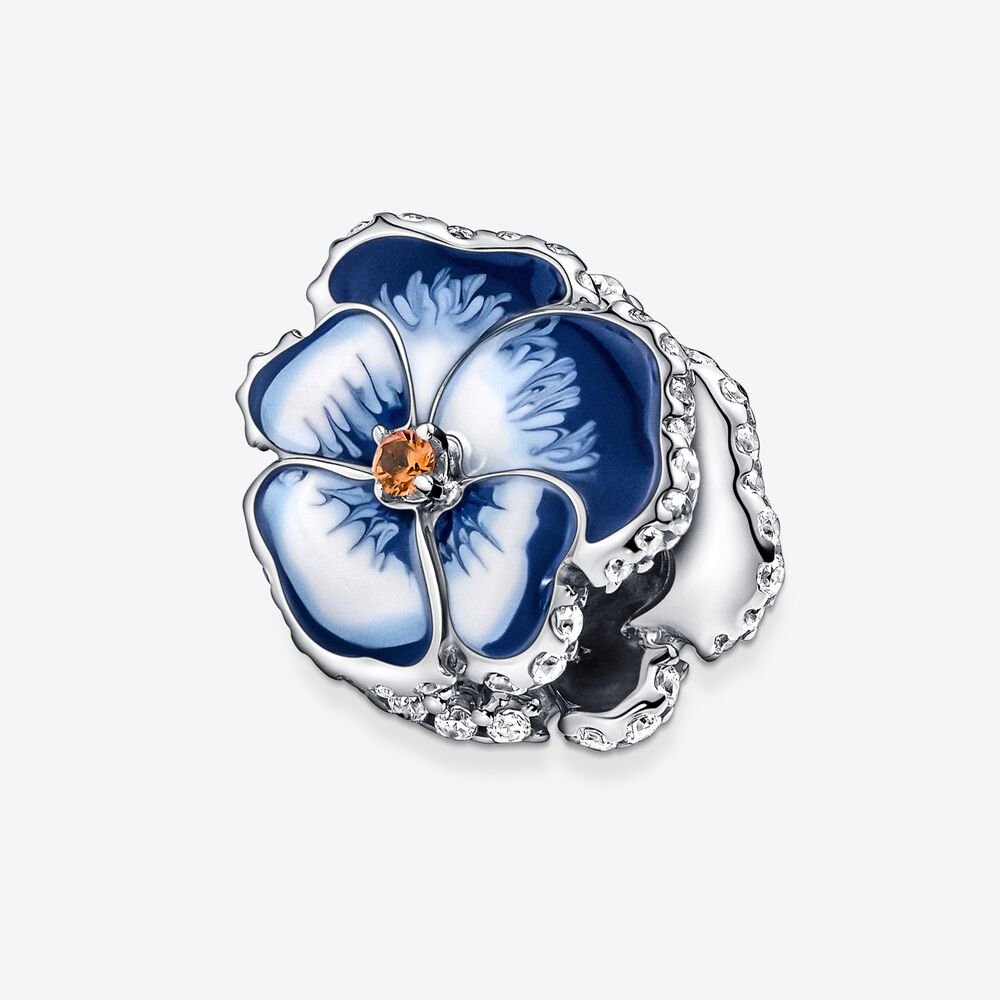 Blue Pansy Flower Charm – 790777C02