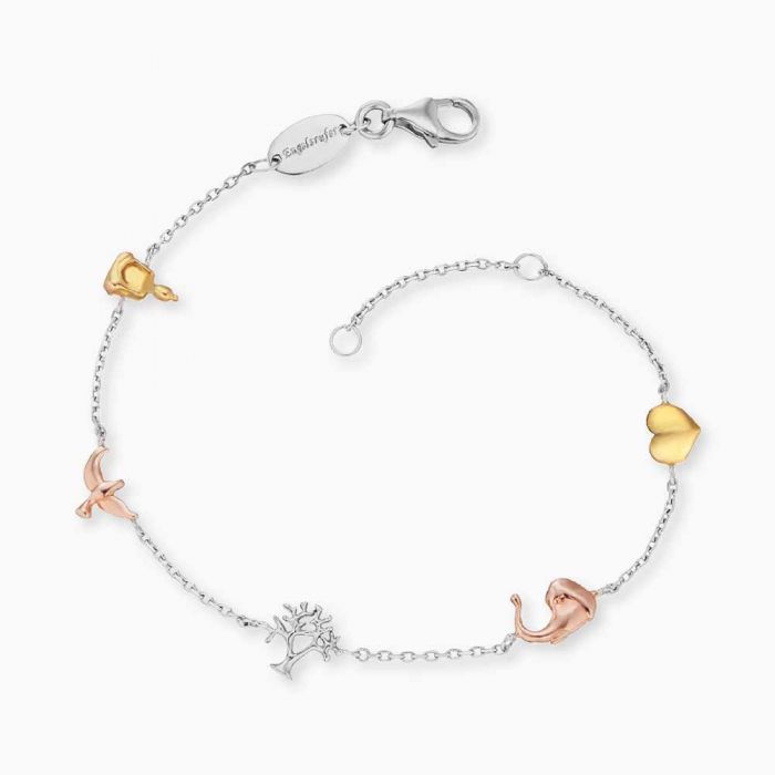 Angel Whisperer gold, rose & silver tricolor Tree of Life Bracelet – ERB-LILTREE-TRICO