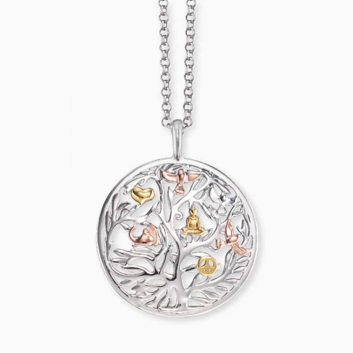 Angel Whisperer Three Colour Tree Of Life Necklace ERN-TREE-TRICO