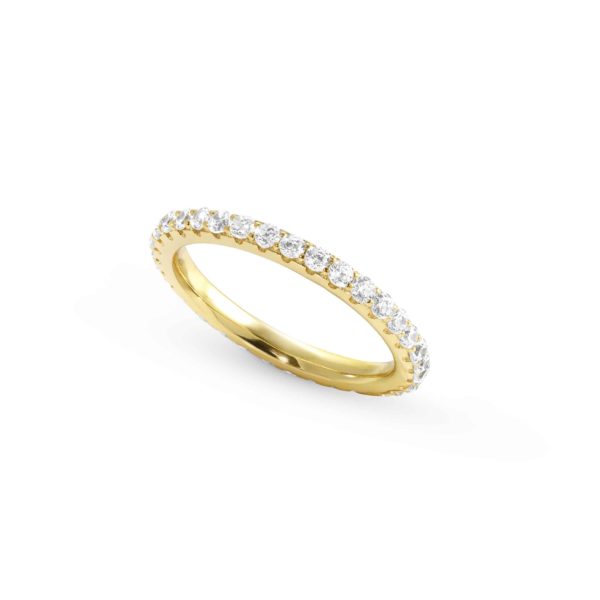 Nomination LOVELIGHT ring in 925 silver and cubic zirconia (014_WHITE Fin, Yellow gold-005_Size 13) – 149700/014/005