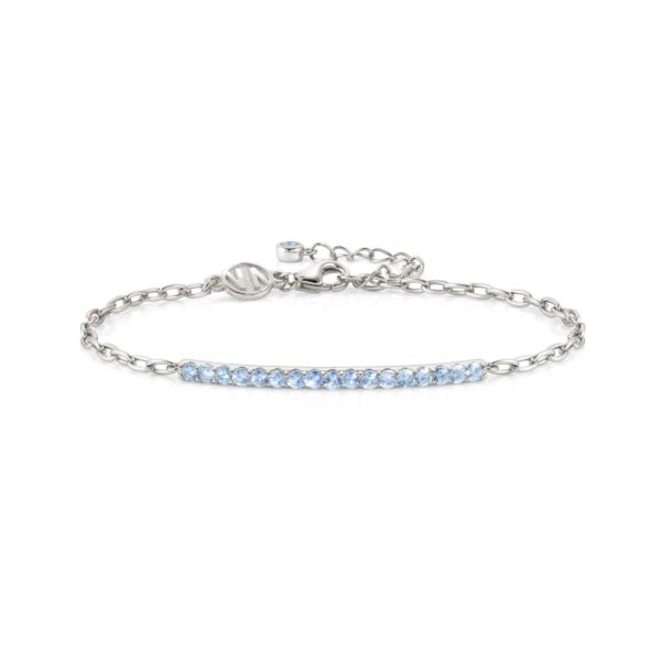 Nomination LOVELIGHT bracelet in 925 silver and cubic zirconia (019_LIGHT BLUE Fin, Silver)- 149703/019