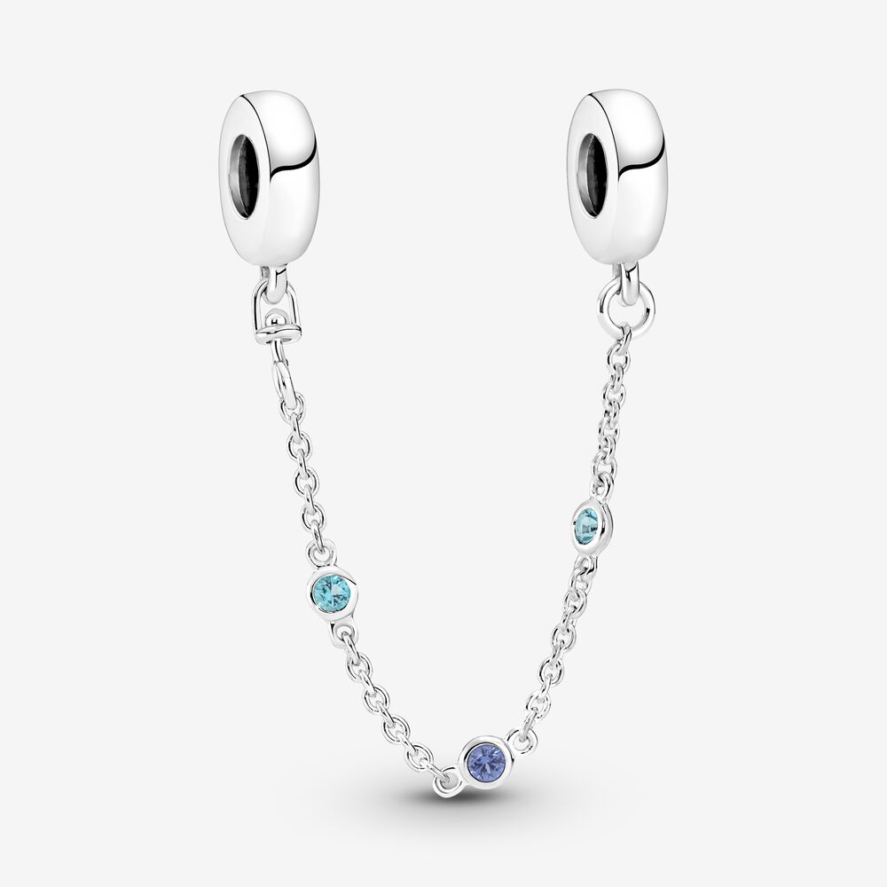 Pandora Triple Blue Stone Safety Chain – 791688C01