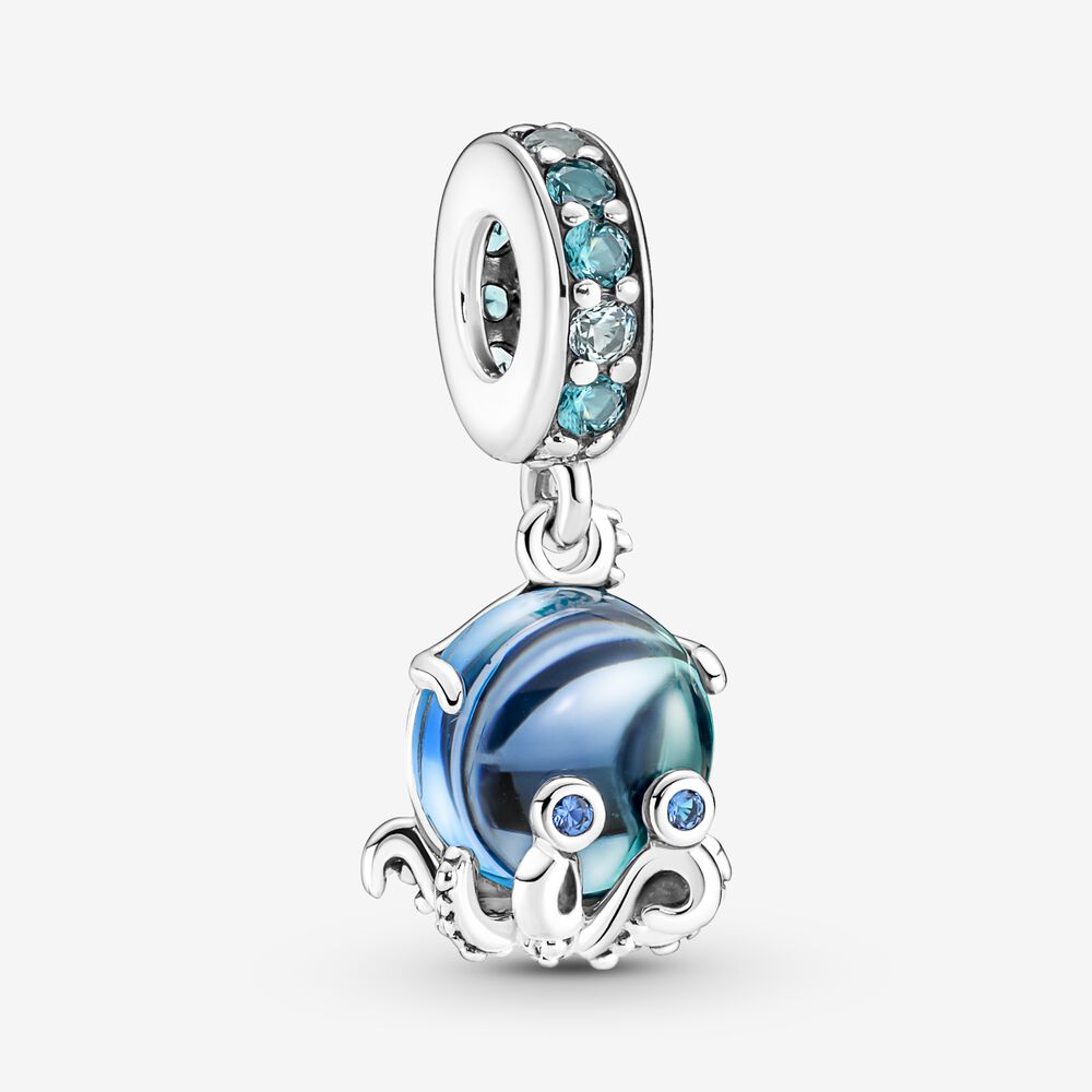 Pandora Murano Glass Cute Octopus Dangle Charm - 791694C01