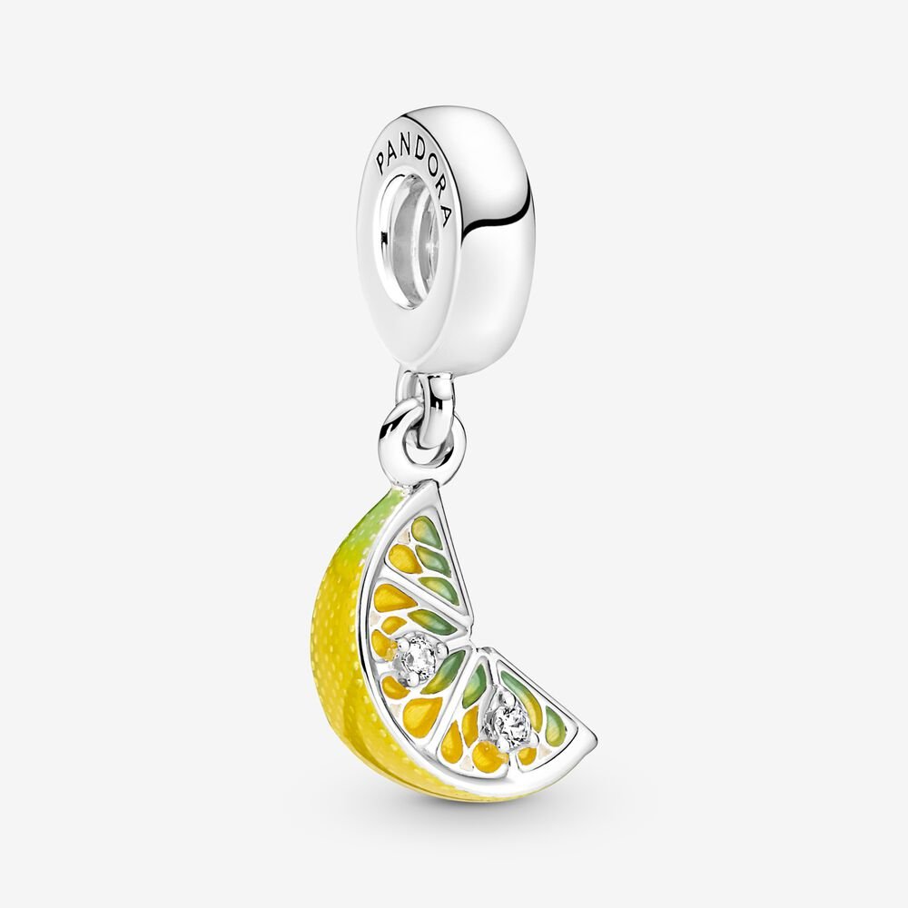 Pandora Lemon Slice Sparkling Fruit Dangle Charm – 791696C01