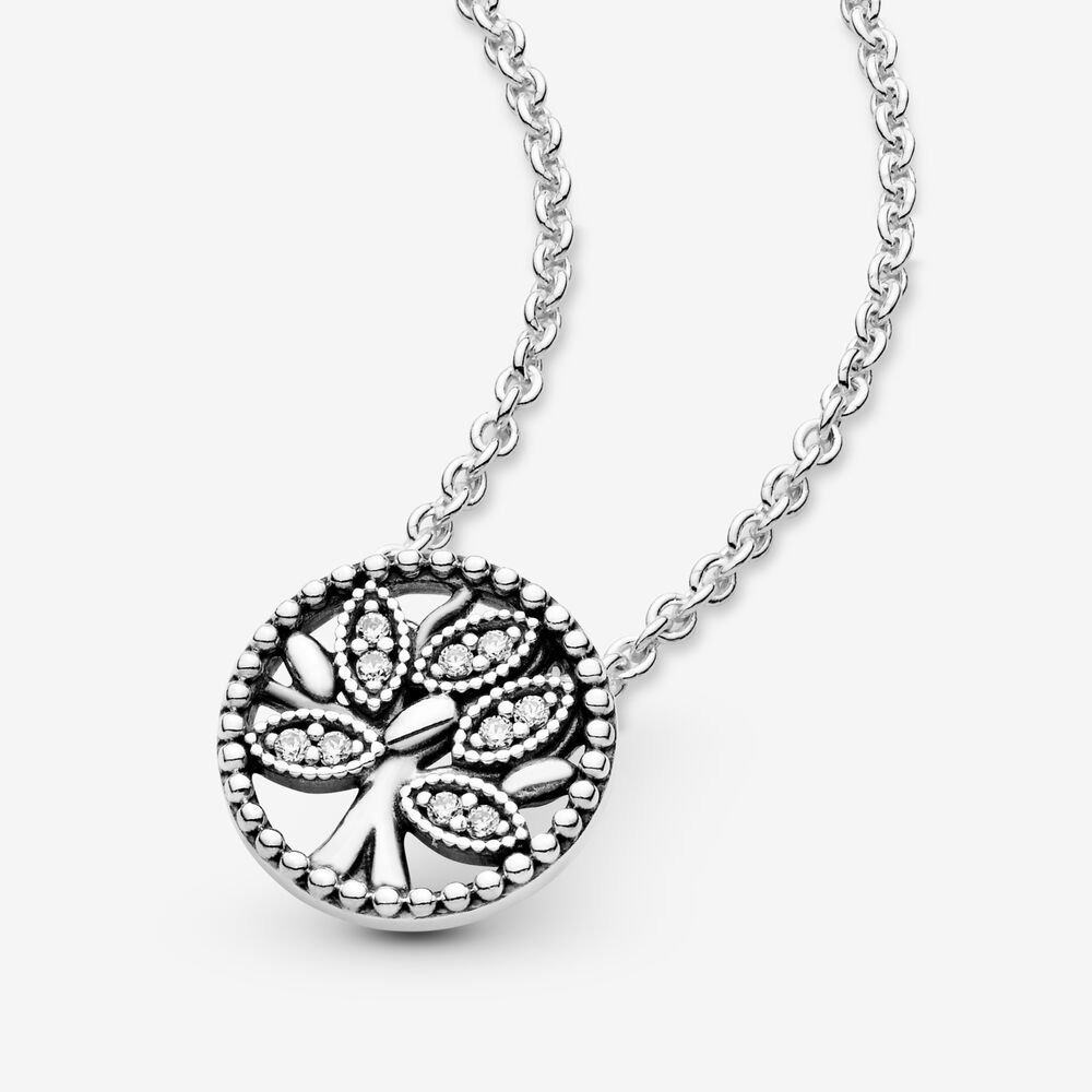 Pandora Sparkling Family Tree Necklace – 397780CZ