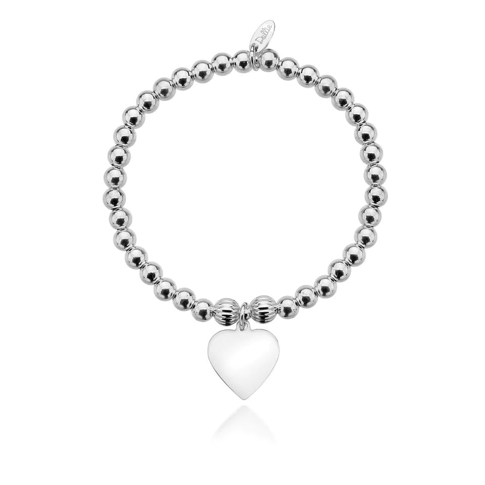 Dollie Jewellery Engravable Heart Bracelet – B0052