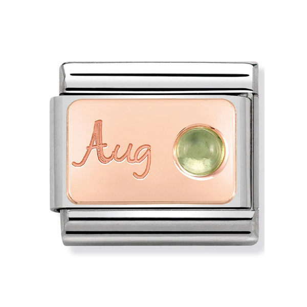Nomination Classic Rose Gold August Birthstone Charm – 430508/08
