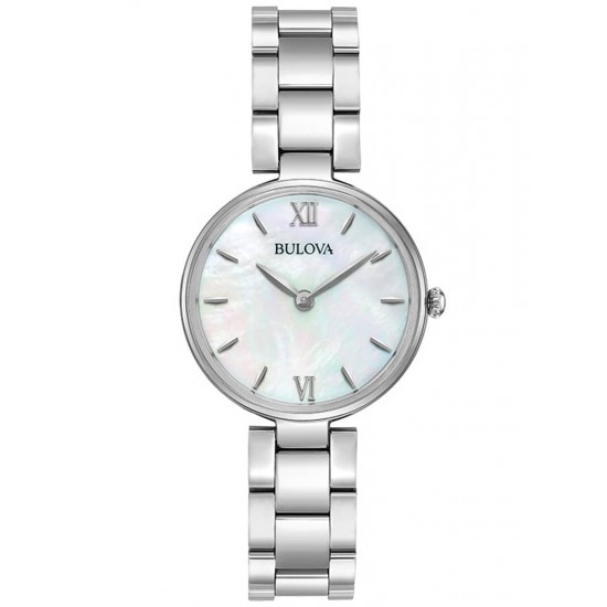 Bulova Ladies Classic Stainless Steel Mother of Pearl Dial Bracelet Watch