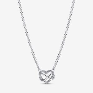 Pandora Sparkling Infinity Heart Collier Necklace size 50 - 392666C01