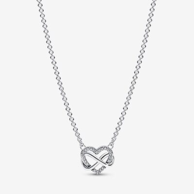 Pandora Sparkling Infinity Heart Collier Necklace size 50 - 392666C01