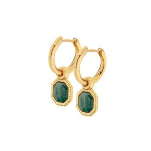 Golden Edit Revive Malachite Earrings - DE676
