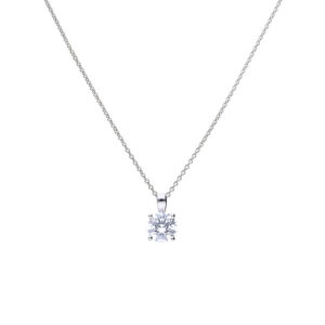 4 Claw Set 2ct Zirconia Necklace - P4920