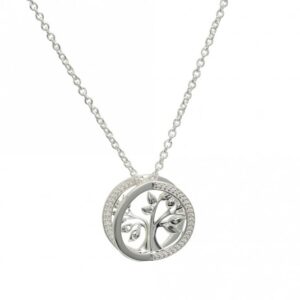 Sterling Silver 3D Tree of Life Necklace - MK-820