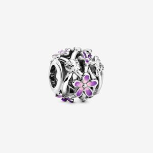 Openwork Purple Daisy Charm - 798772C02
