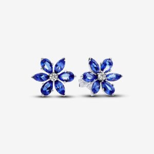 Sparkling Blue Herbarium Cluster Stud Earrings - 292407C01